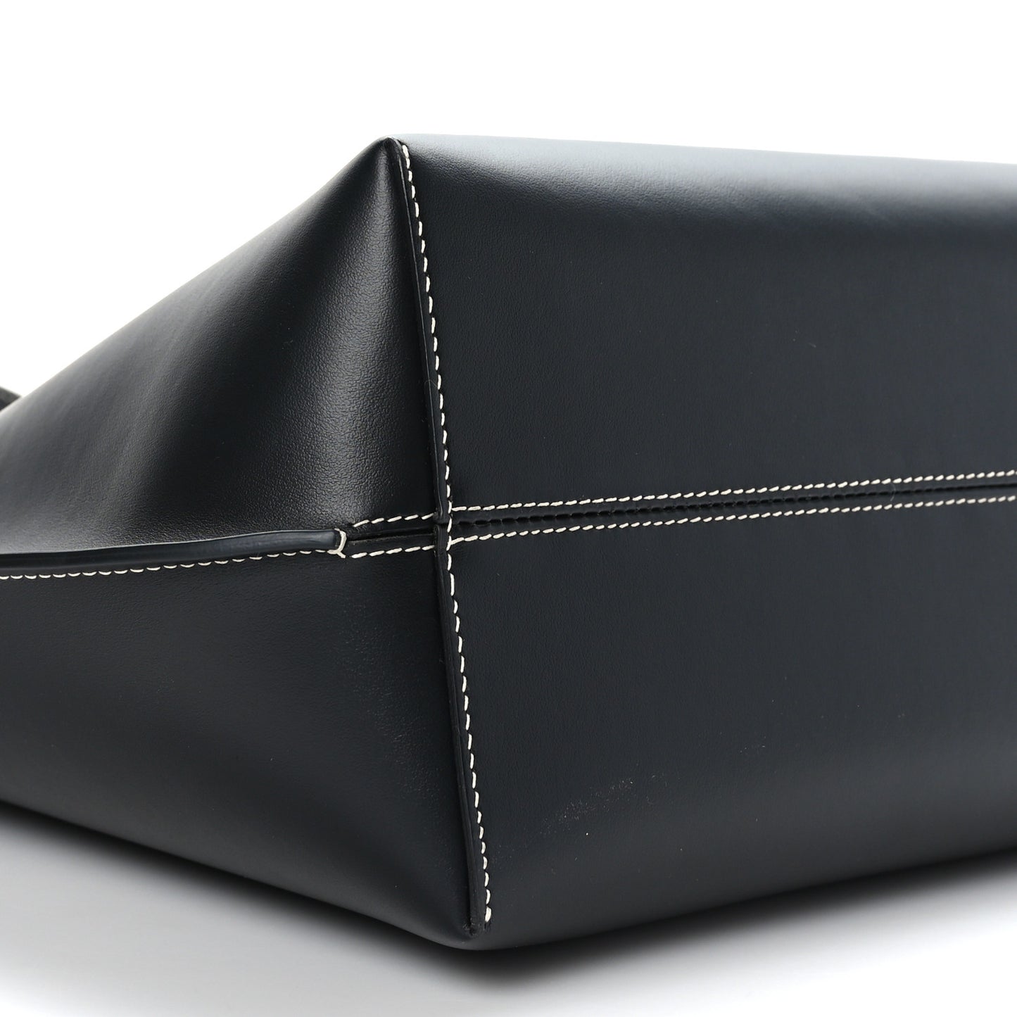 Calfskin Monogram Motif TB Medium Soft Tote Black
