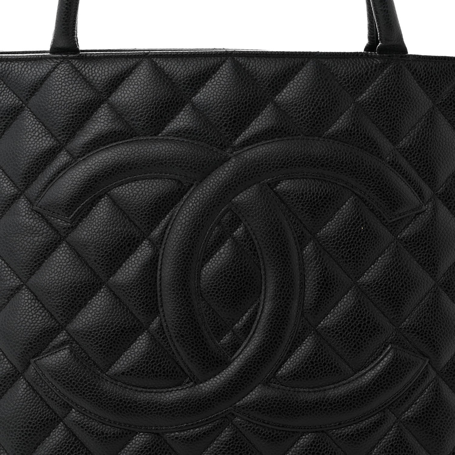 Chanel Caviar Quilted Medallion Tote Black 8 of 14