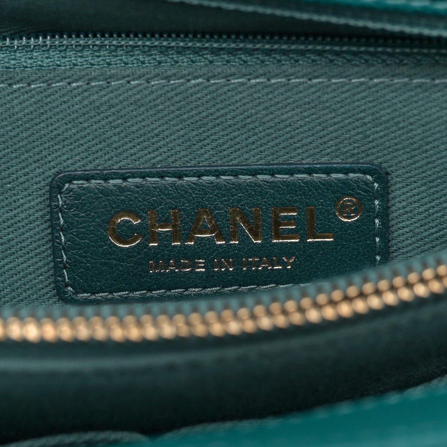 Chanel Caviar Quilted Small Coco Handle Flap Dark Turquoise 6 of 11