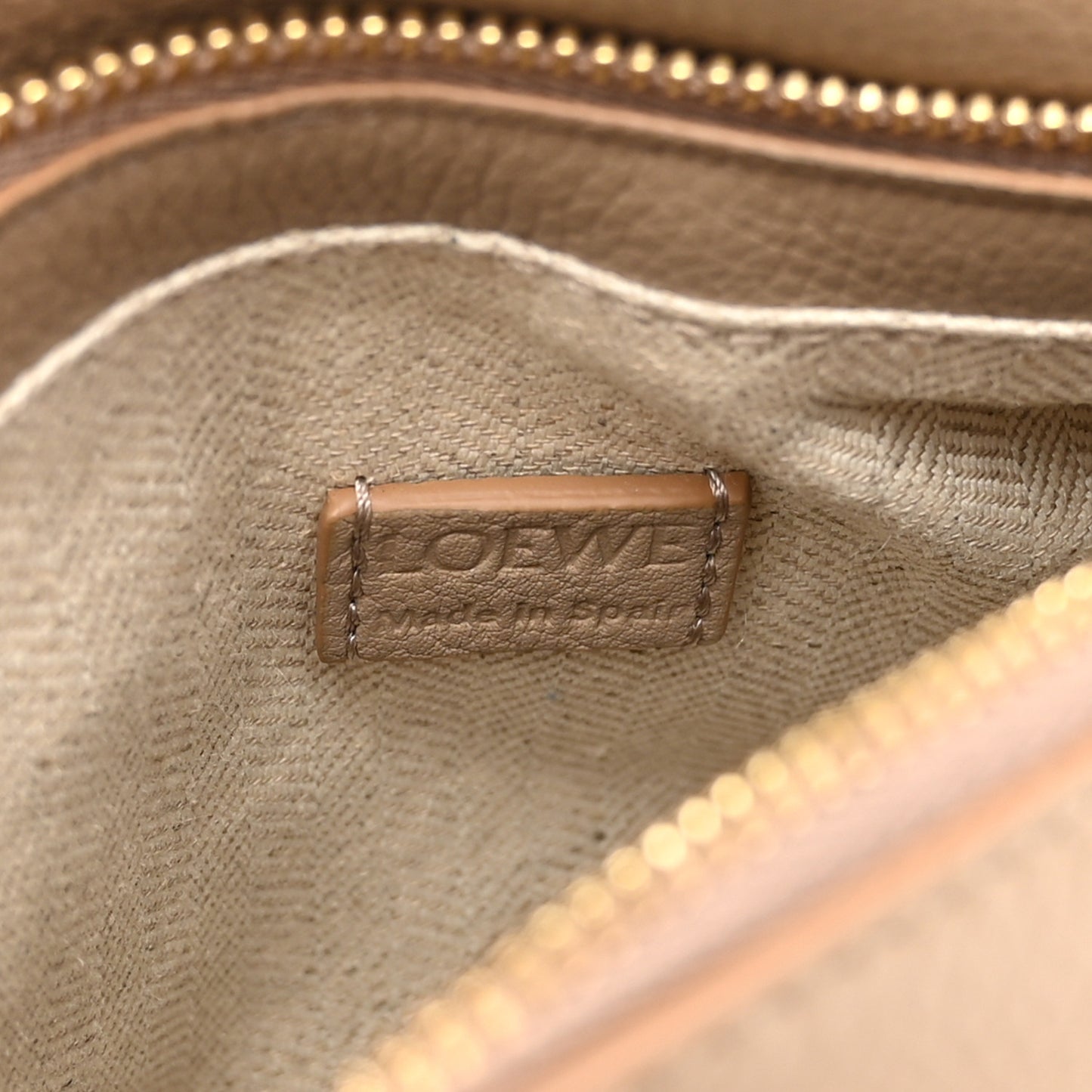 Calfskin Mini Puzzle Edge Bag Sand Mink