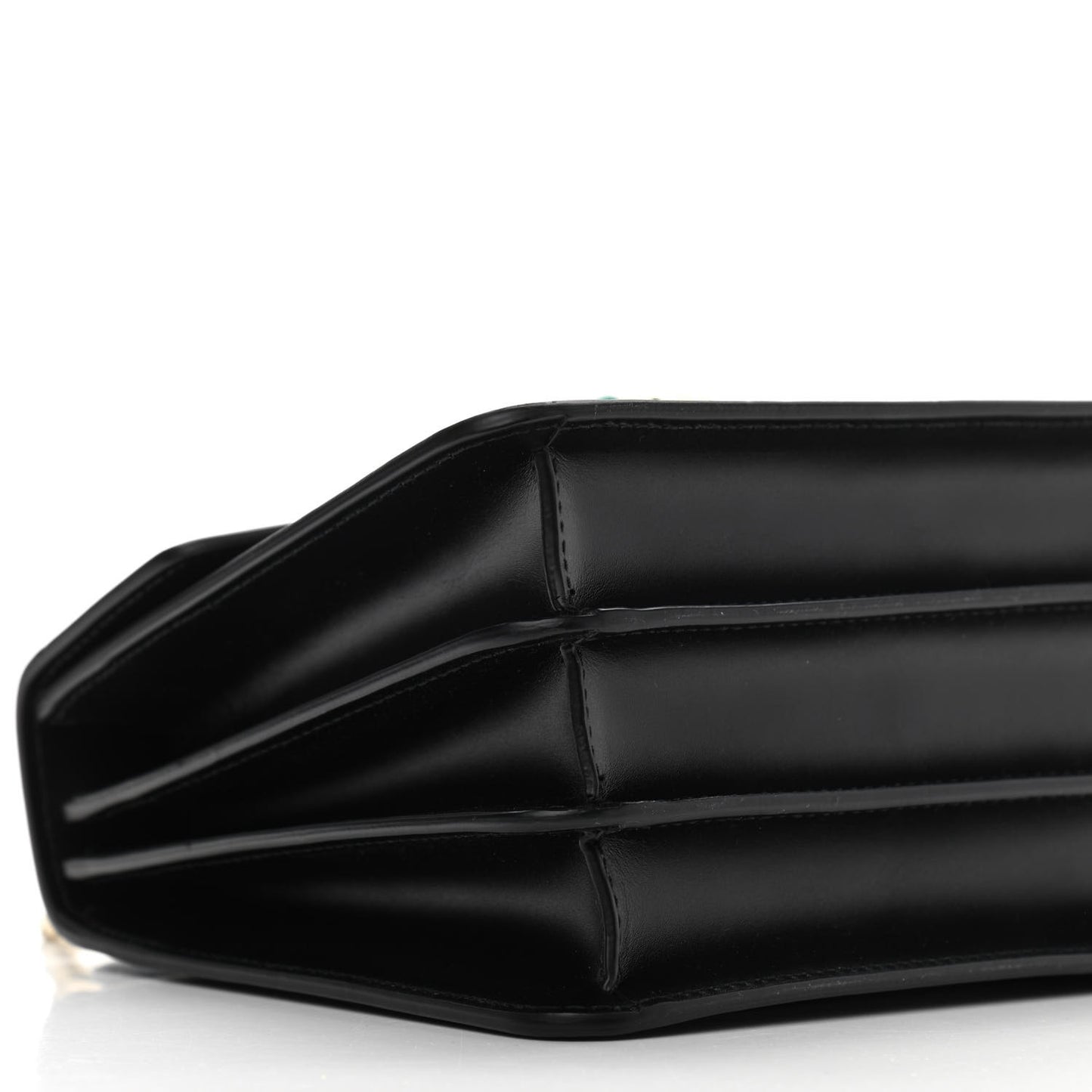 Calfskin Serpenti Forever Top Handle Black