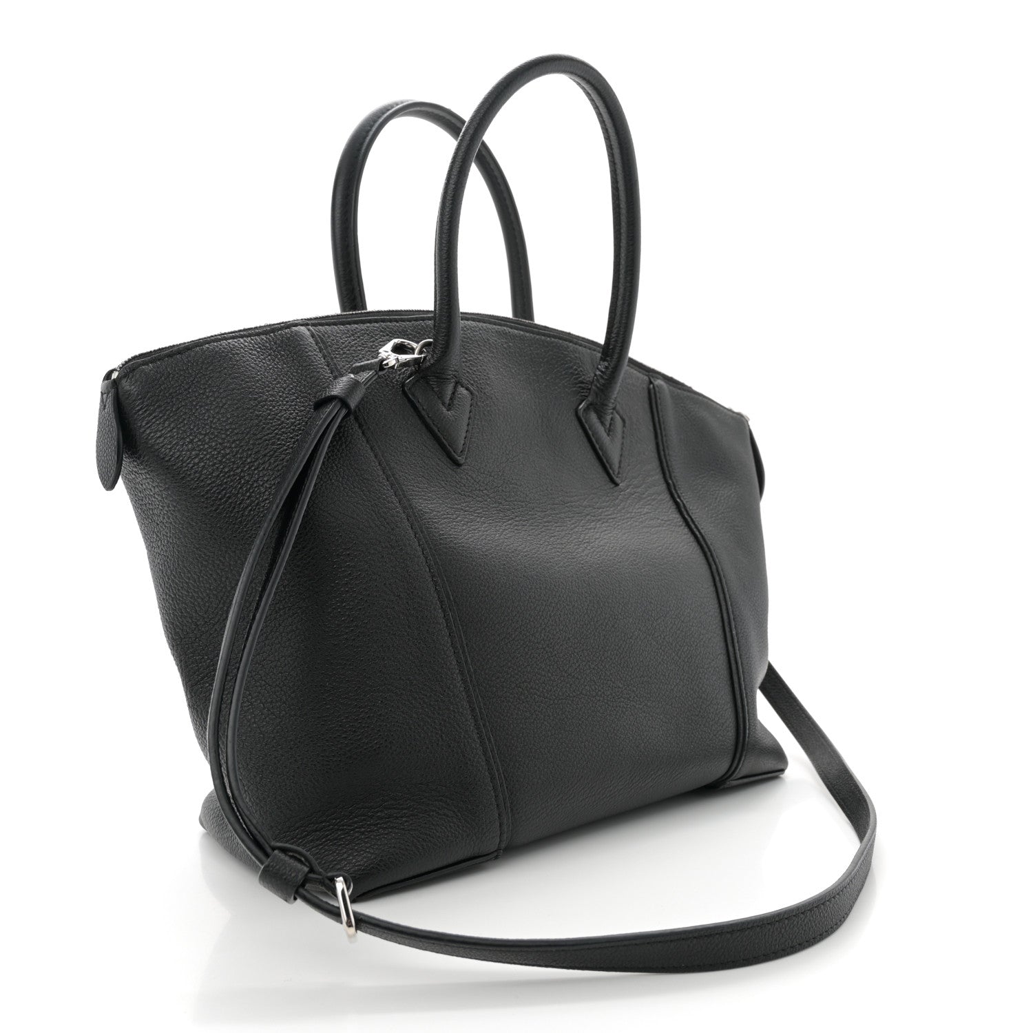 Louis Vuitton Veau Cachemire Soft Lockit PM Black 3 of 13