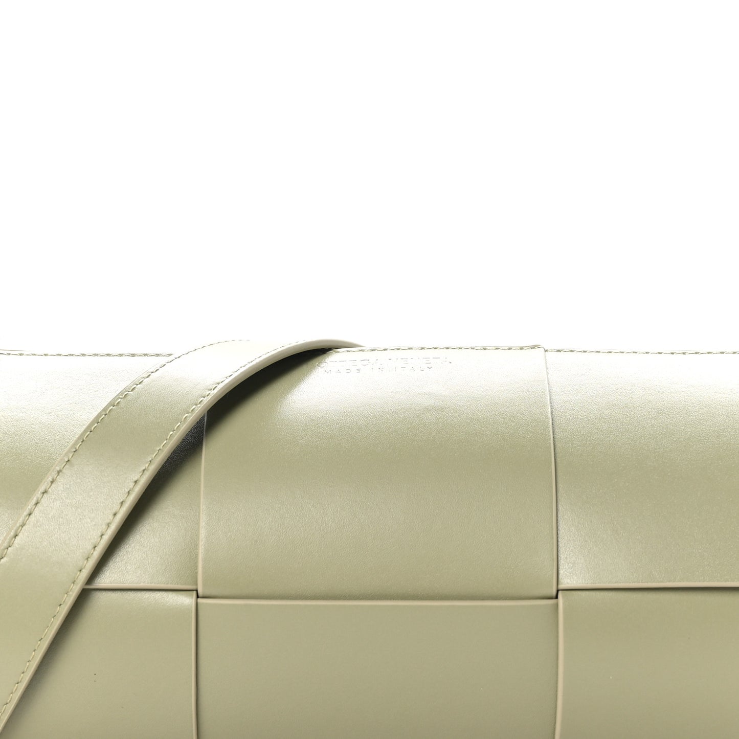 Calfskin Maxi Intreccio Medium Canette Crossbody Bag Green