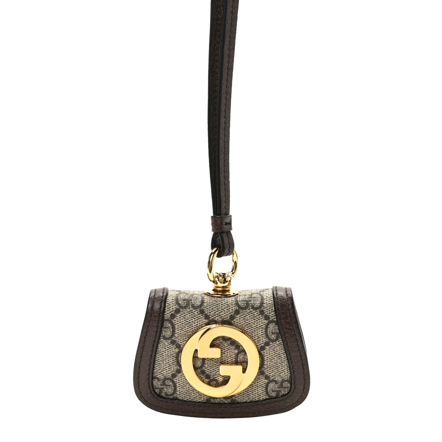Gucci GG Supreme Monogram Calfskin Blondie AirPods Case Beige Ebony New Acero 7 of 9