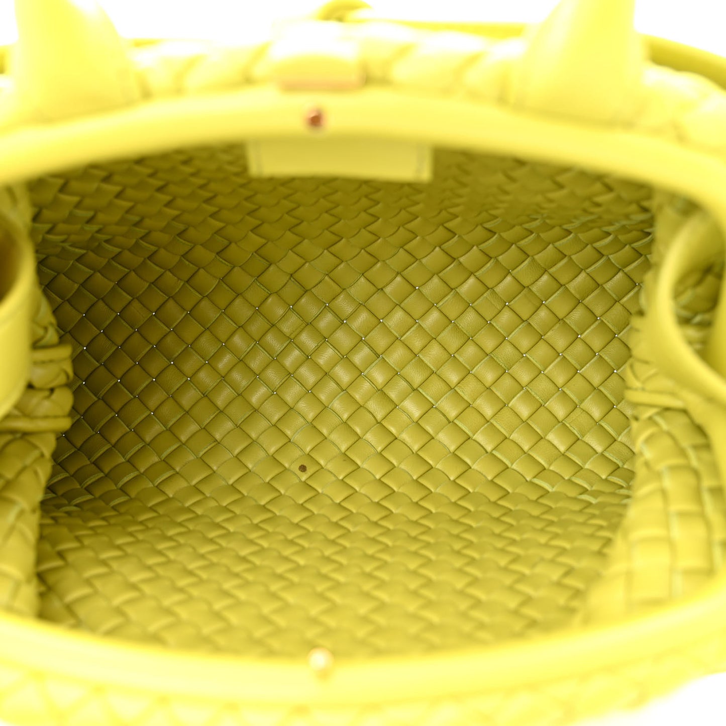Nappa Intrecciato Small Padded The Handle Tote Kiwi