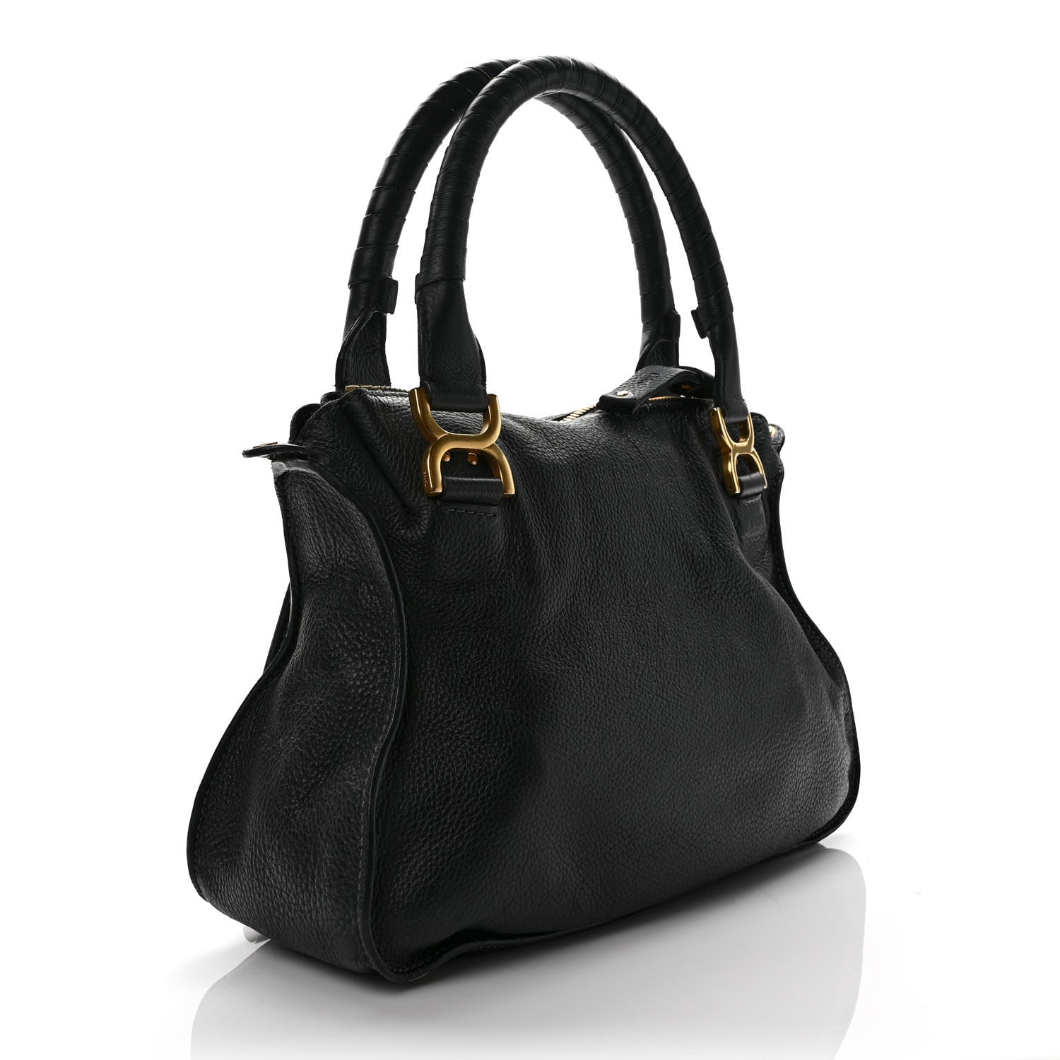 Chloe Calfskin Medium Marcie Satchel Black 2 of 10