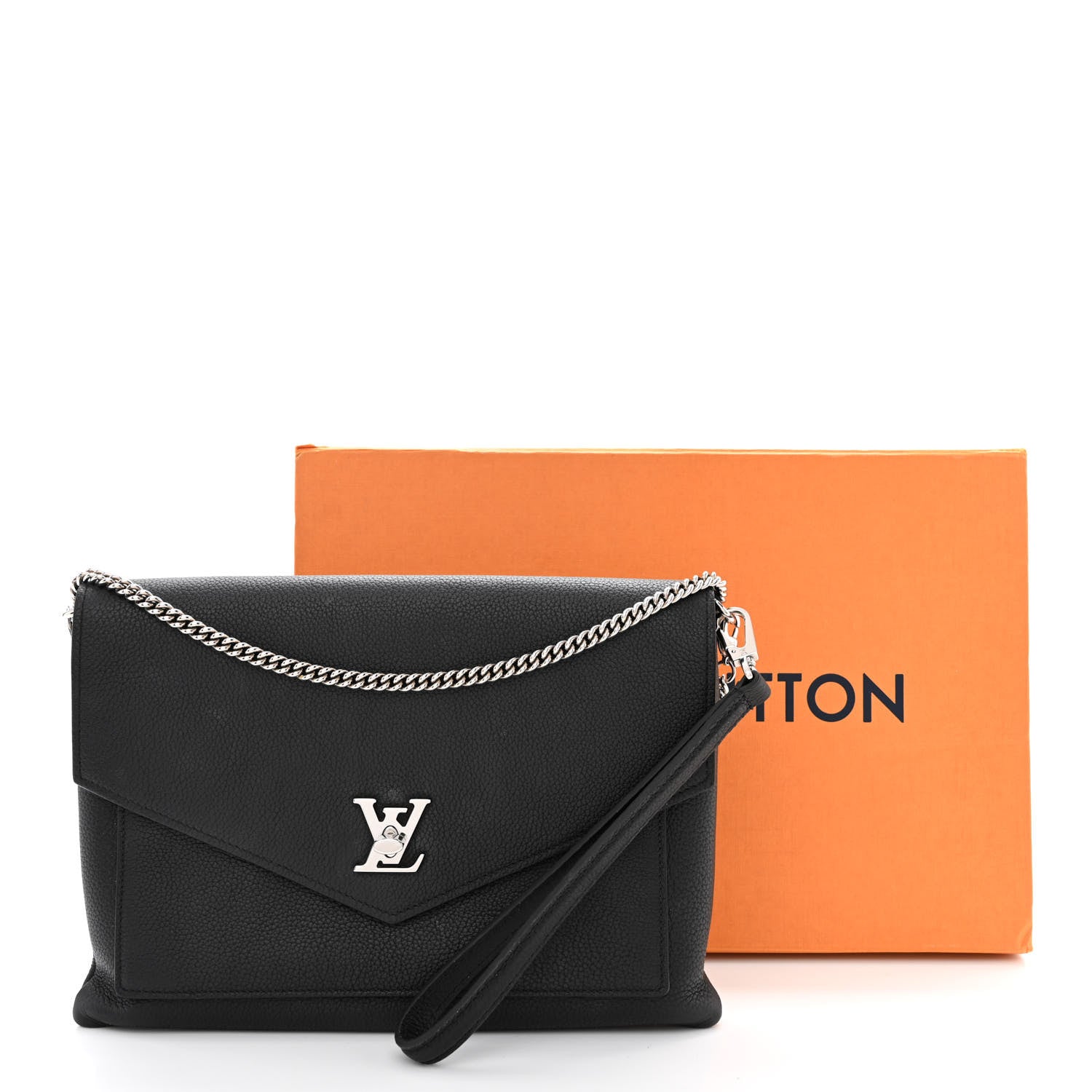 Louis Vuitton Soft Calfskin My Lockme Pochette Black 13 of 13