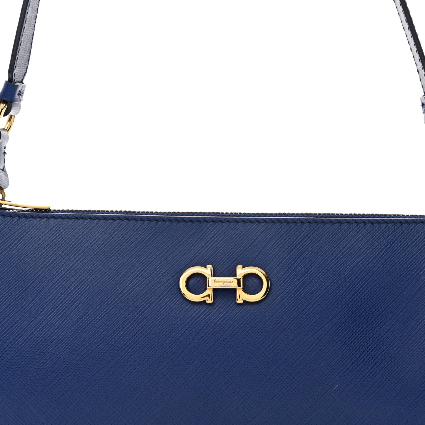 Calfskin Shoulder Bag Blue