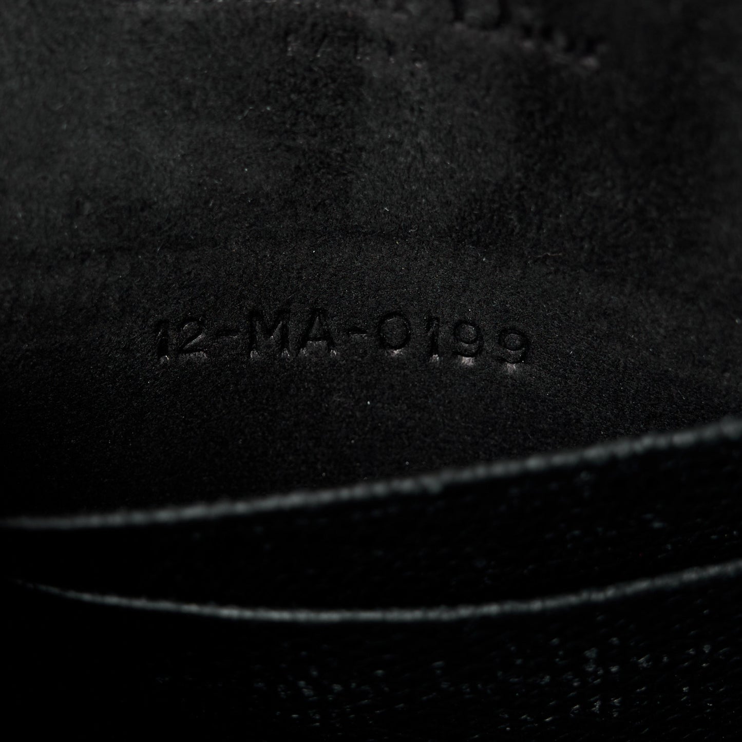 Grained Calfskin Saddle Belt Bag Black