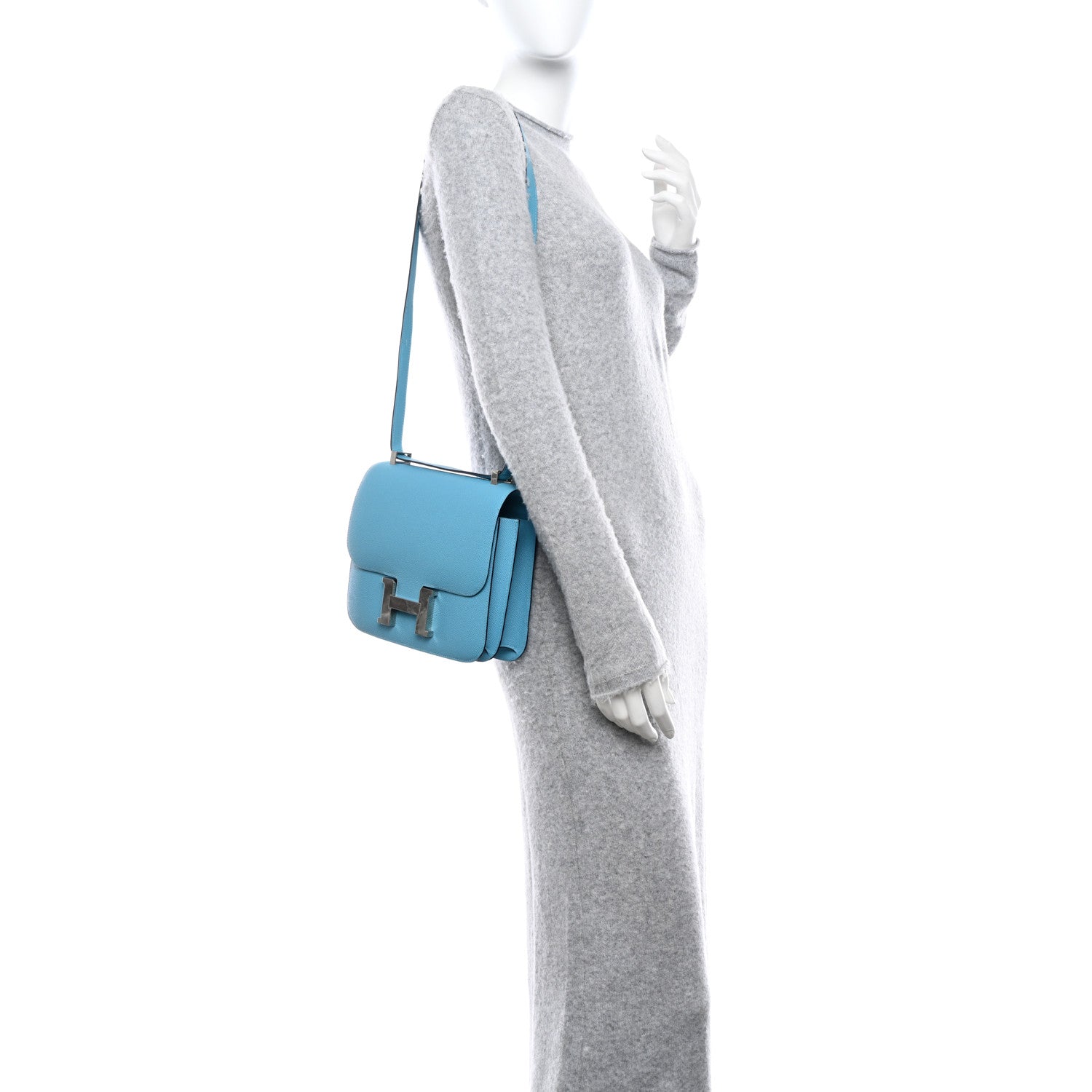 Hermes Epsom Constance 24 Bleu du Nord 2 of 13