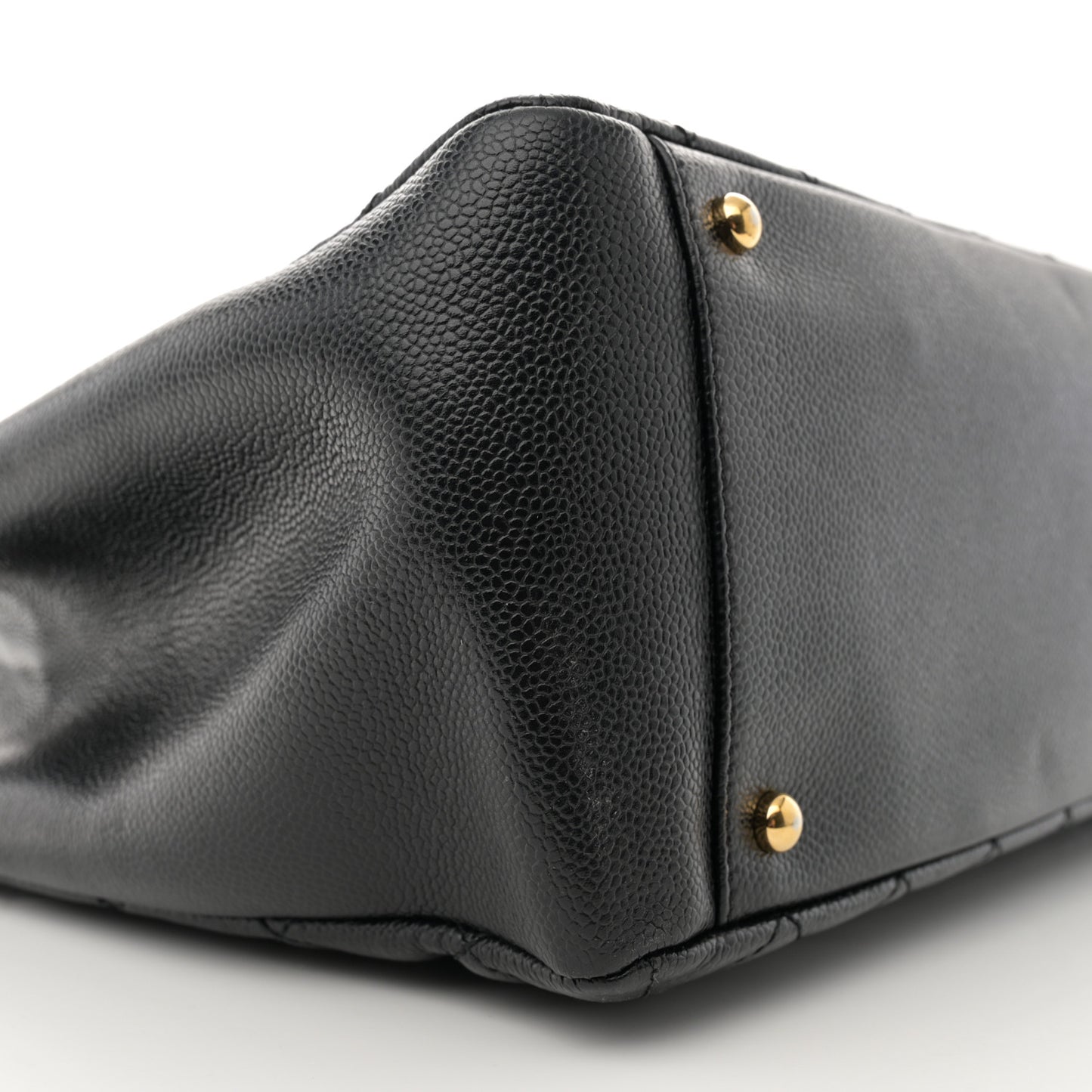 Caviar Quilted Grand Shopping Tote GST Black