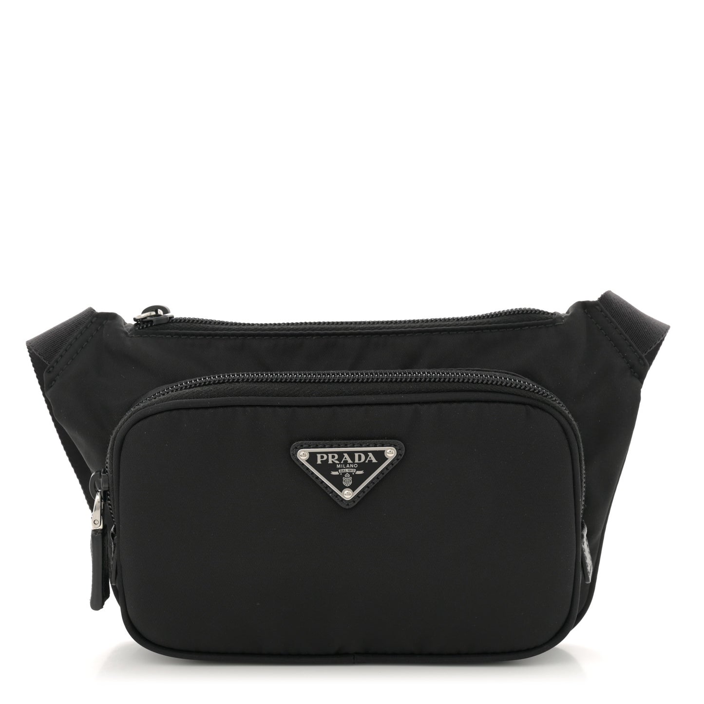 Re-Nylon Saffiano Belt Bag Black