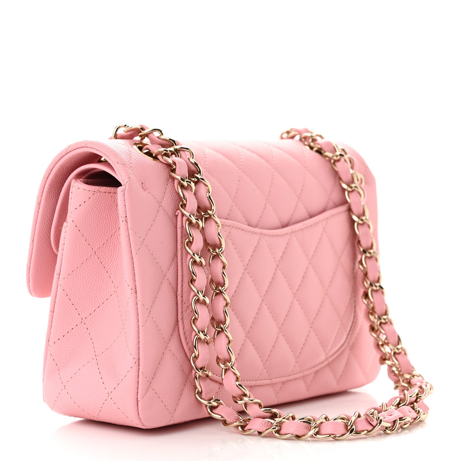 Chanel Caviar Quilted Small Double Flap Pink 3 of 11