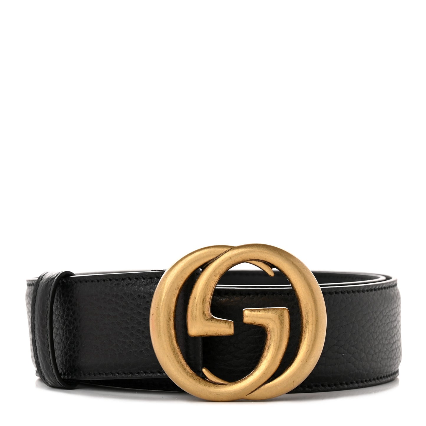 Calfskin Interlocking G Belt 95/38 Black