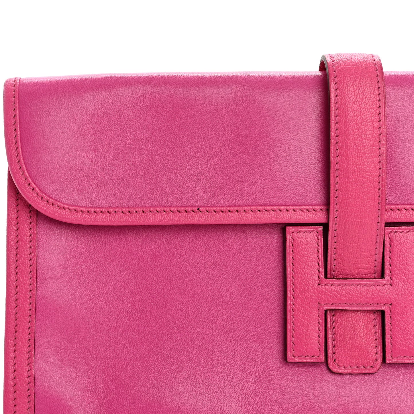 Chevre Mysore Tadelakt Jige Elan 29 Clutch Rose Pourpre