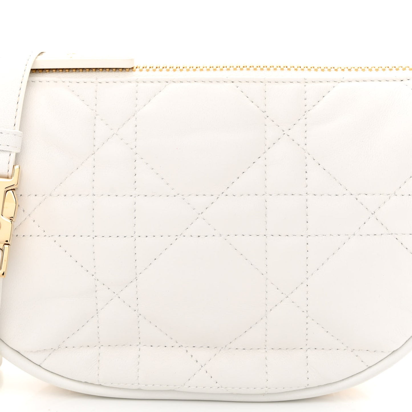 Lambskin Cannage Small Dior Vibe Hobo Bag Latte