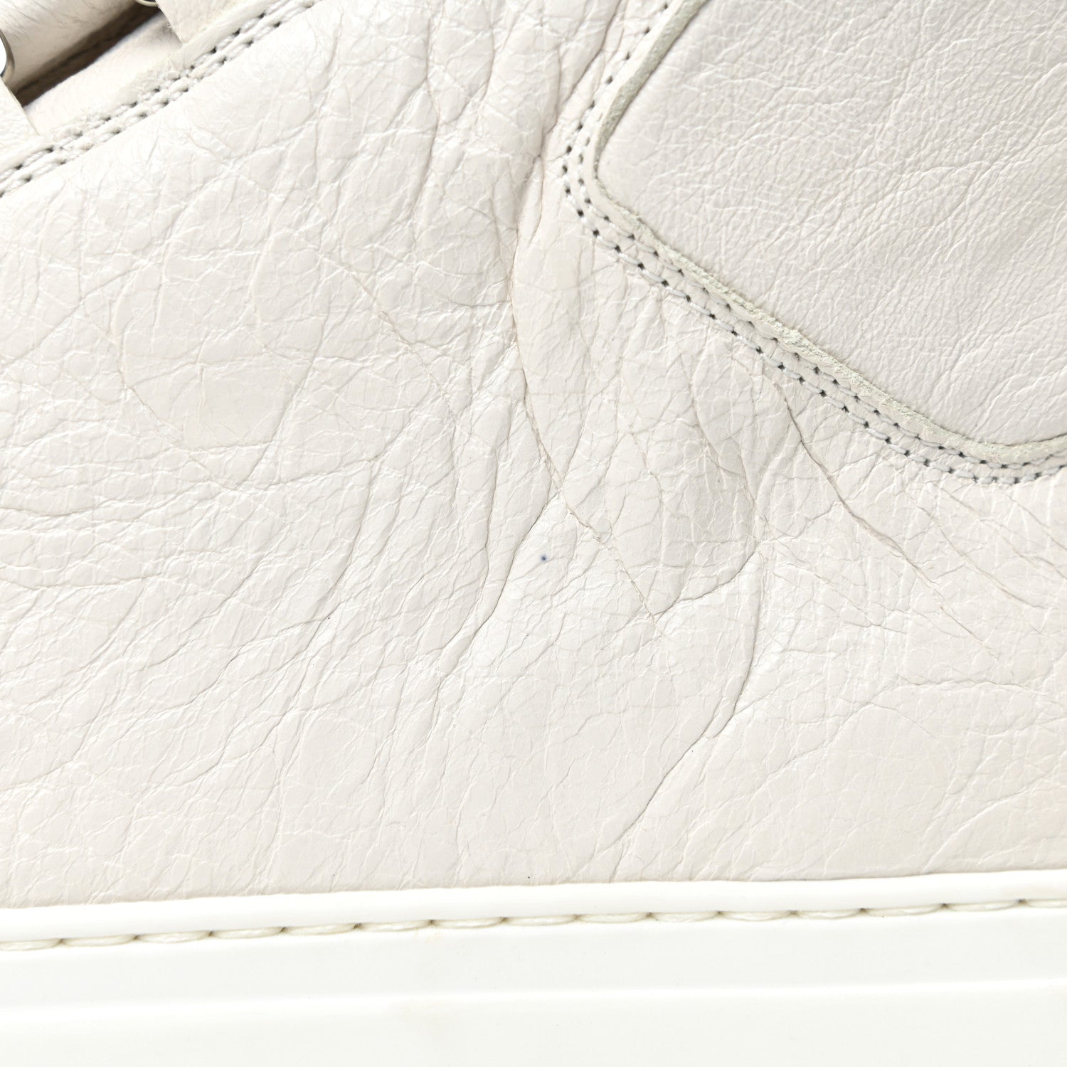 Balenciaga Agneau Arena Opaque Mens High Top Sneakers 43 Extra White 9 of 13