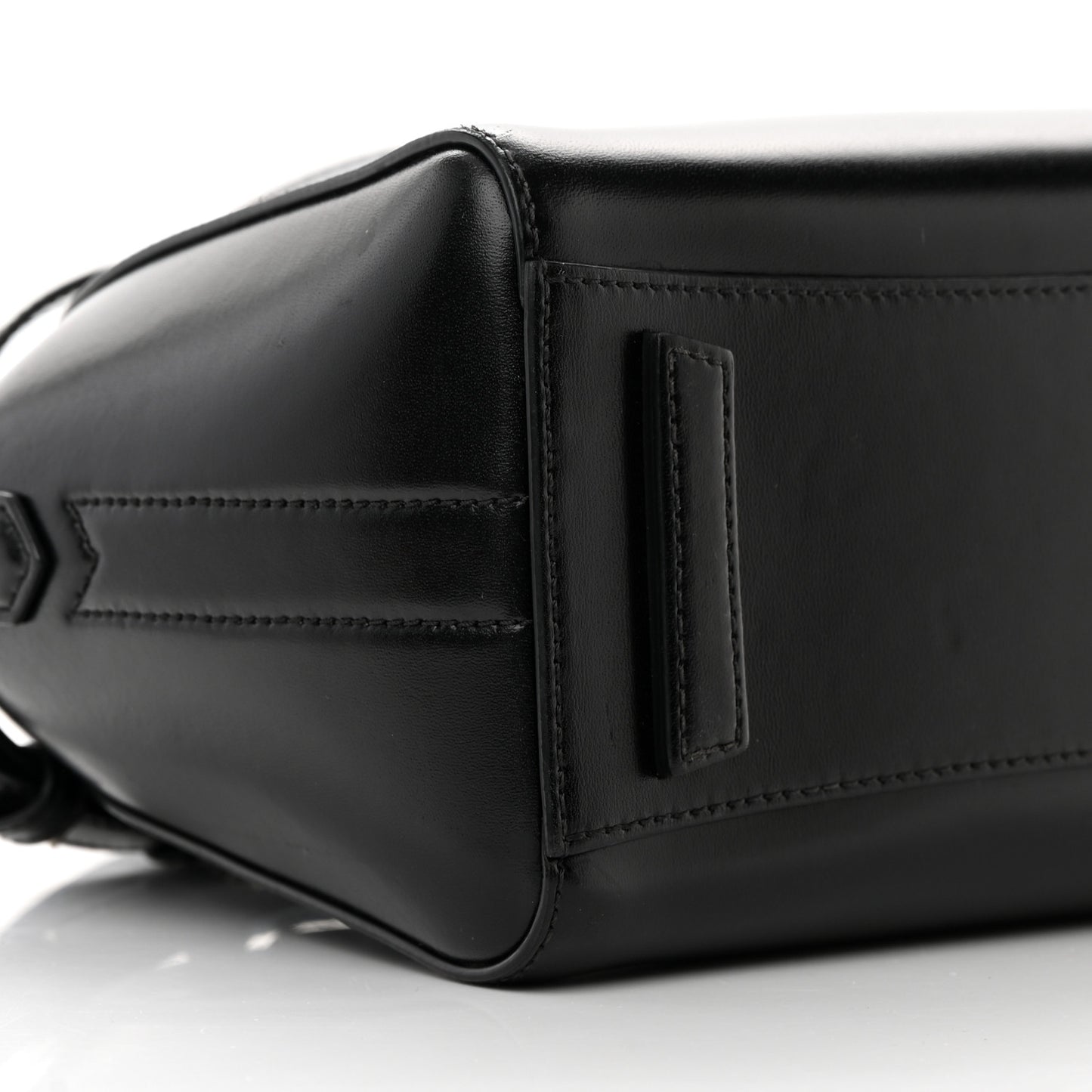 Shiny Lord Calfskin Mini Antigona Black
