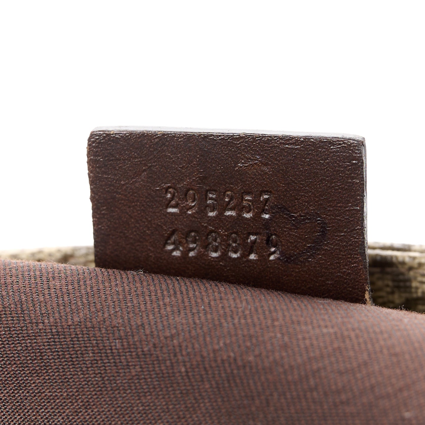 GG Supreme Monogram Selleria Calfskin Small Flat Side Zip Messenger Bag Beige Ebony Cocoa Dark Chocolate