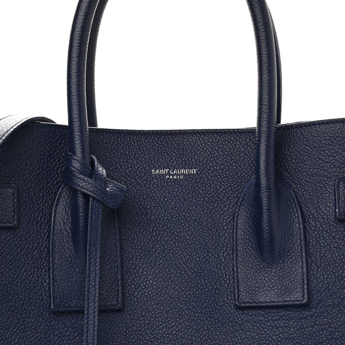 Grained Calfskin Small Sac De Jour Navy