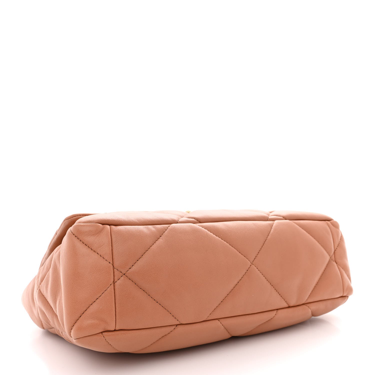 Chanel Lambskin Quilted Large Chanel 19 Flap Brown 4 of 10