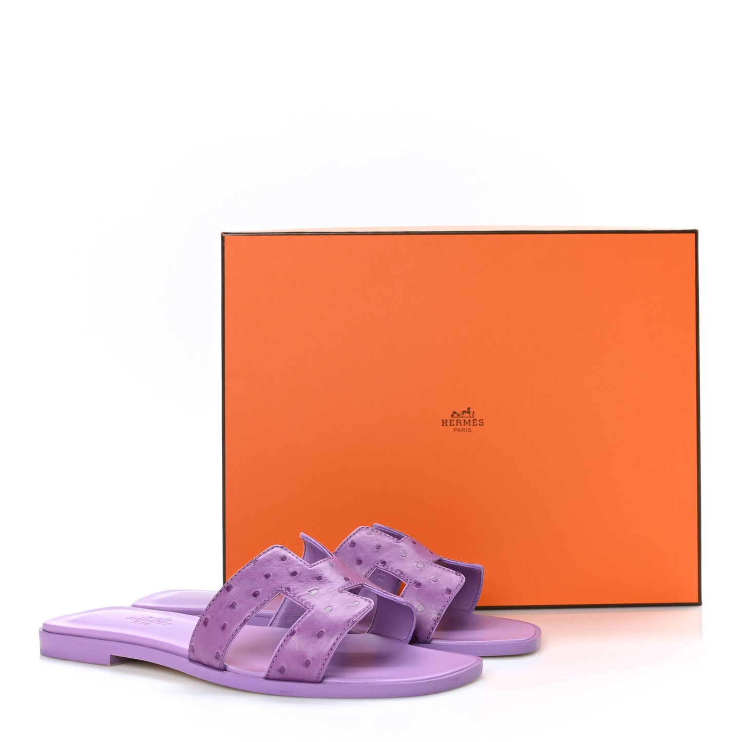 Ostrich Oran Sandals 36.5 Violet