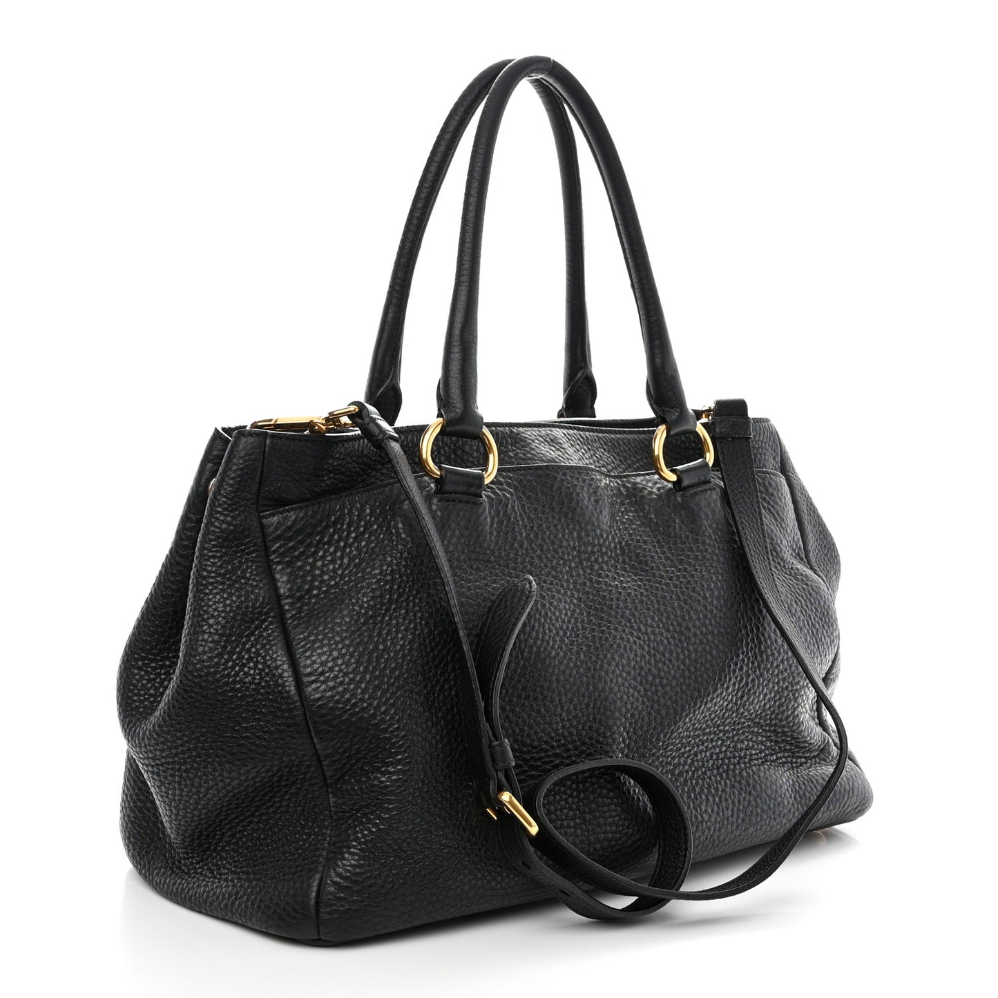 Vitello Daino Tote Black