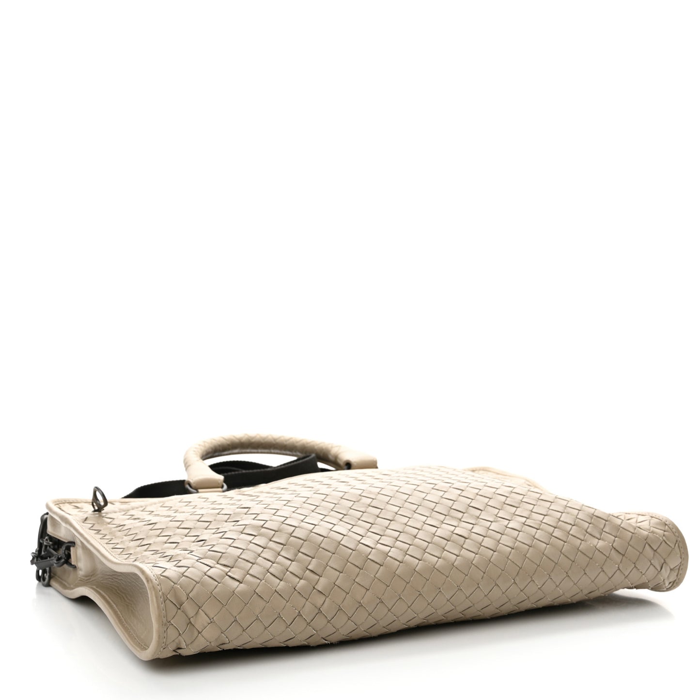 Calfskin Leggero Intrecciato Briefcase Mink