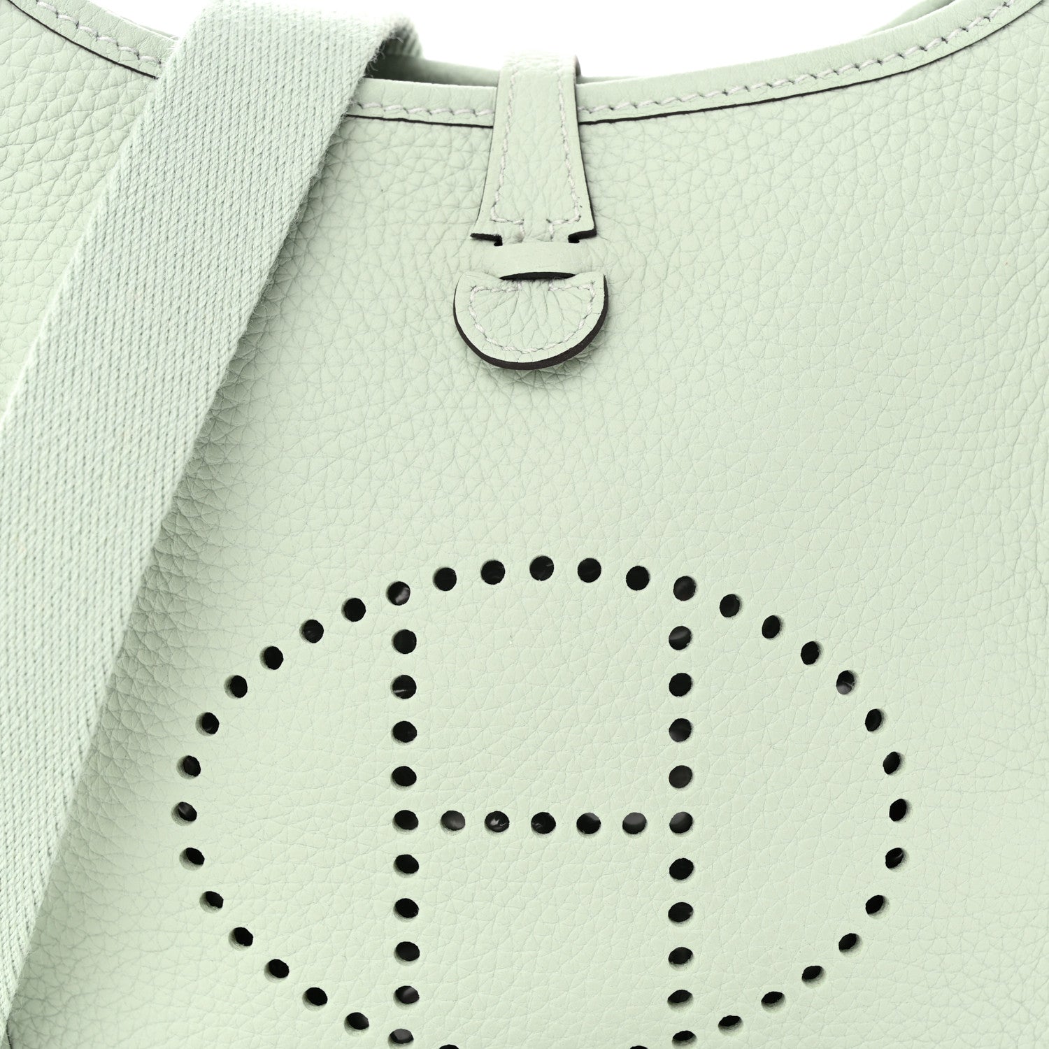 Hermes Taurillon Clemence Evelyne TPM Vert Fizz 7 of 9