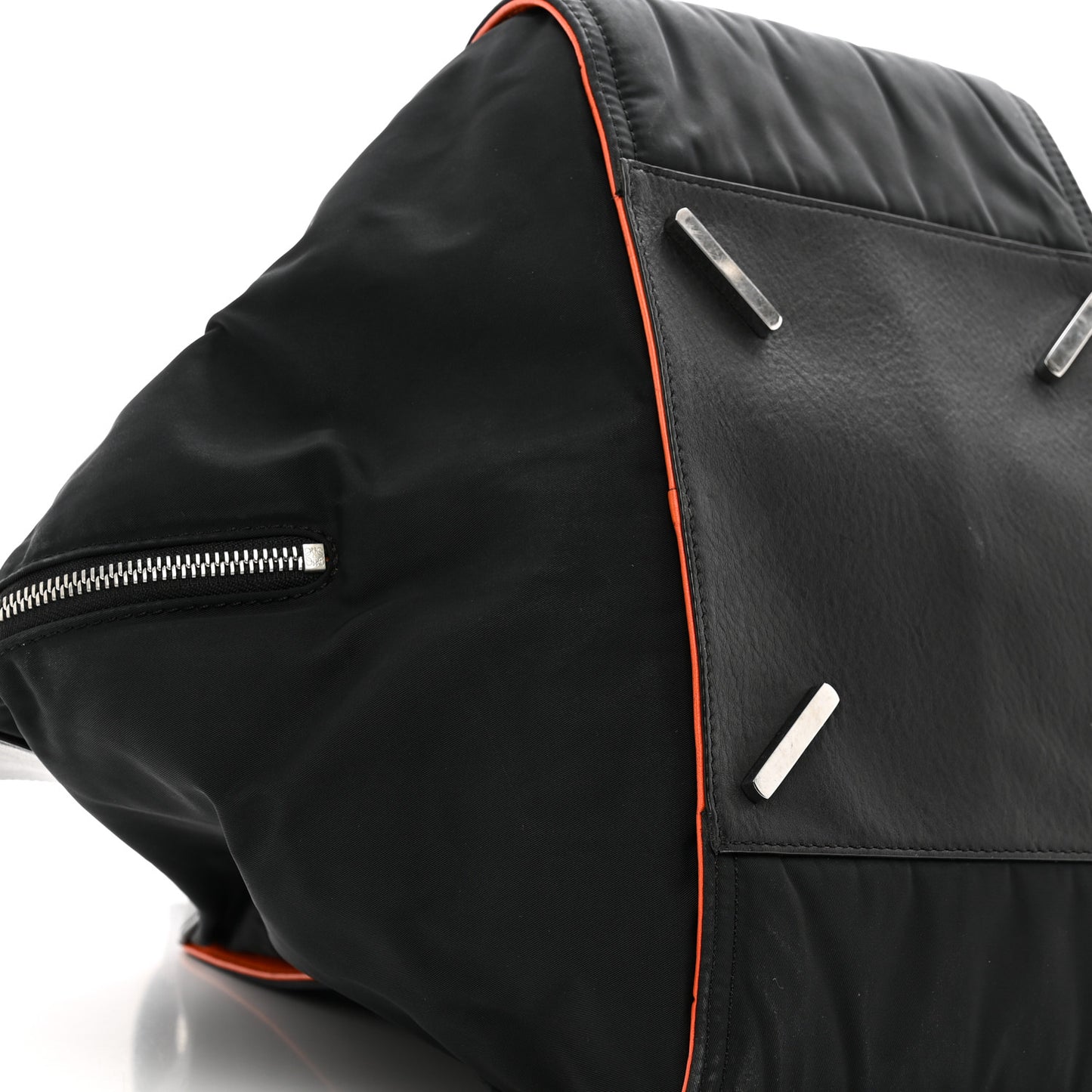 Nylon Medium Hammock Shoulder Bag Black