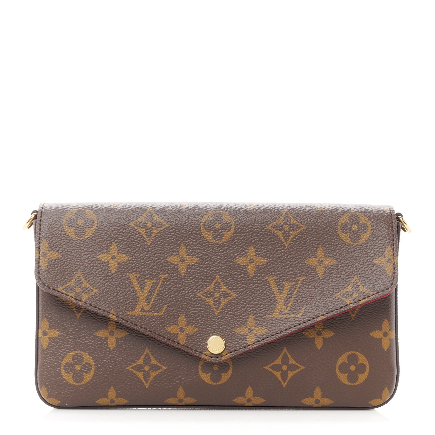 Monogram Pochette Felicie Wallet Fuchsia