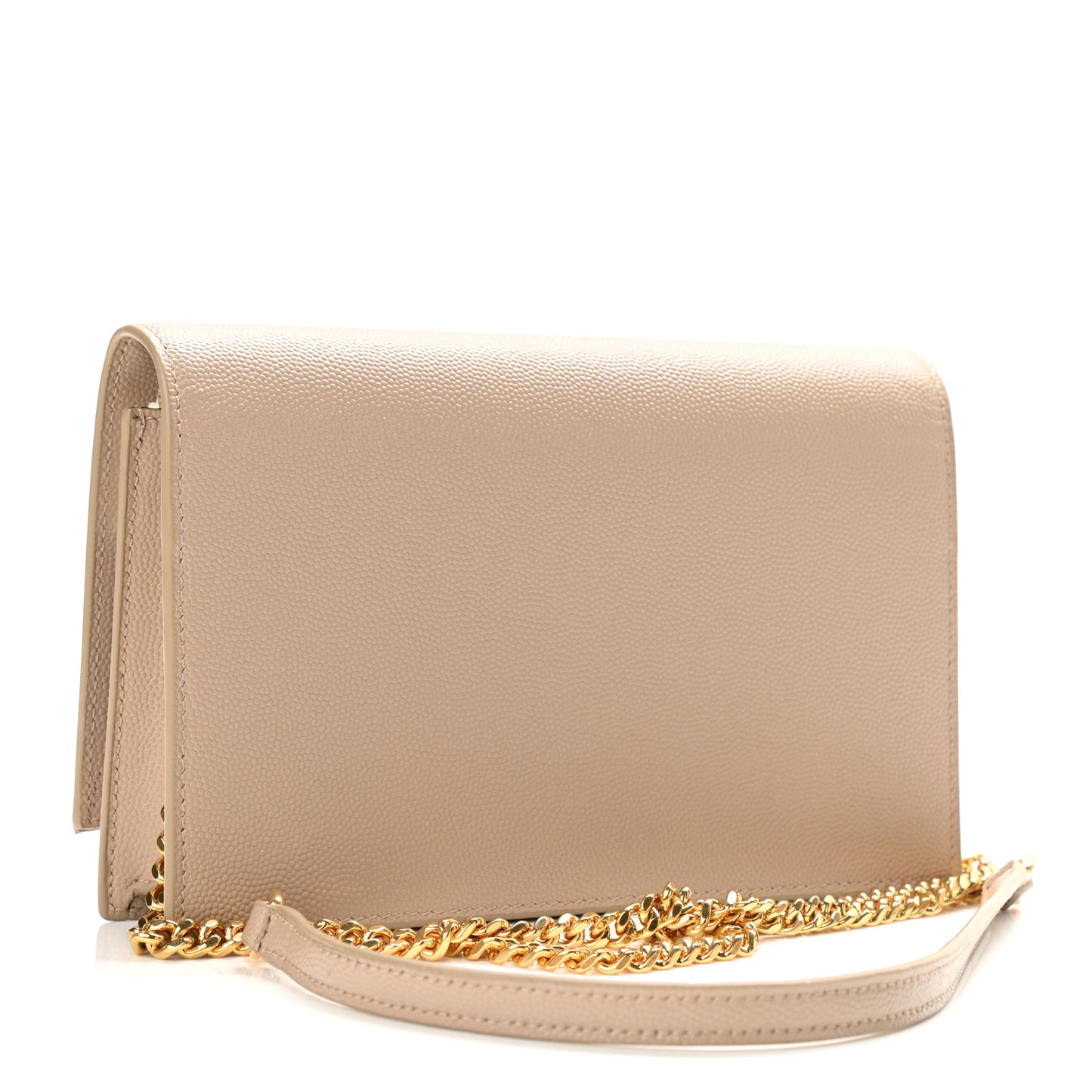 Grain De Poudre Classic Monogram Kate Tassel Chain Wallet Dark Beige