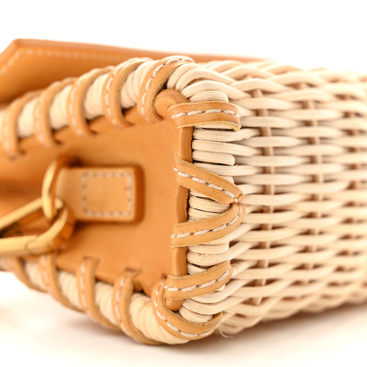 Raffia Calfskin Le Chiquito Osier Yellow