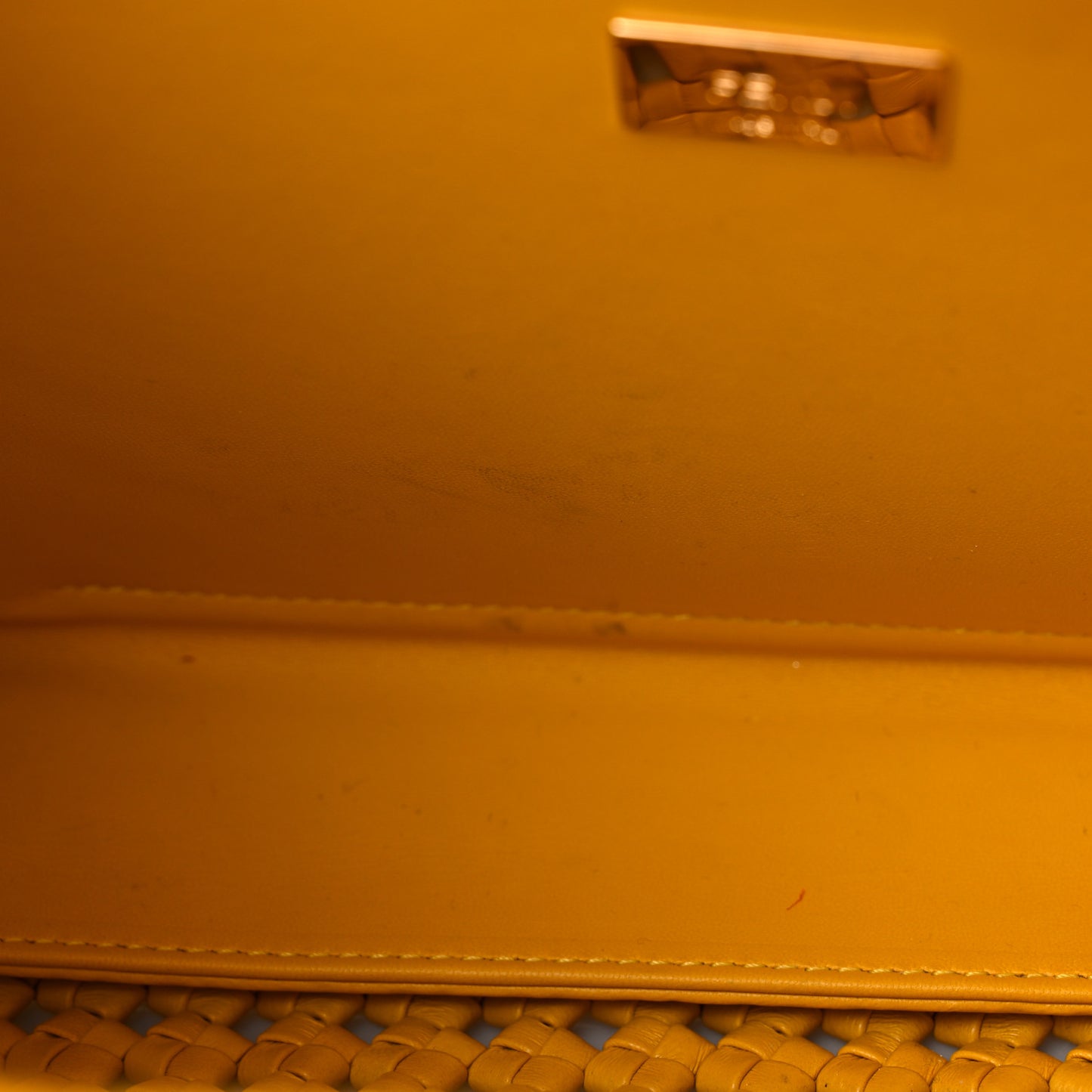 Nappa Matisse Intreccio Medium Peekaboo Iconic Satchel Mimosa