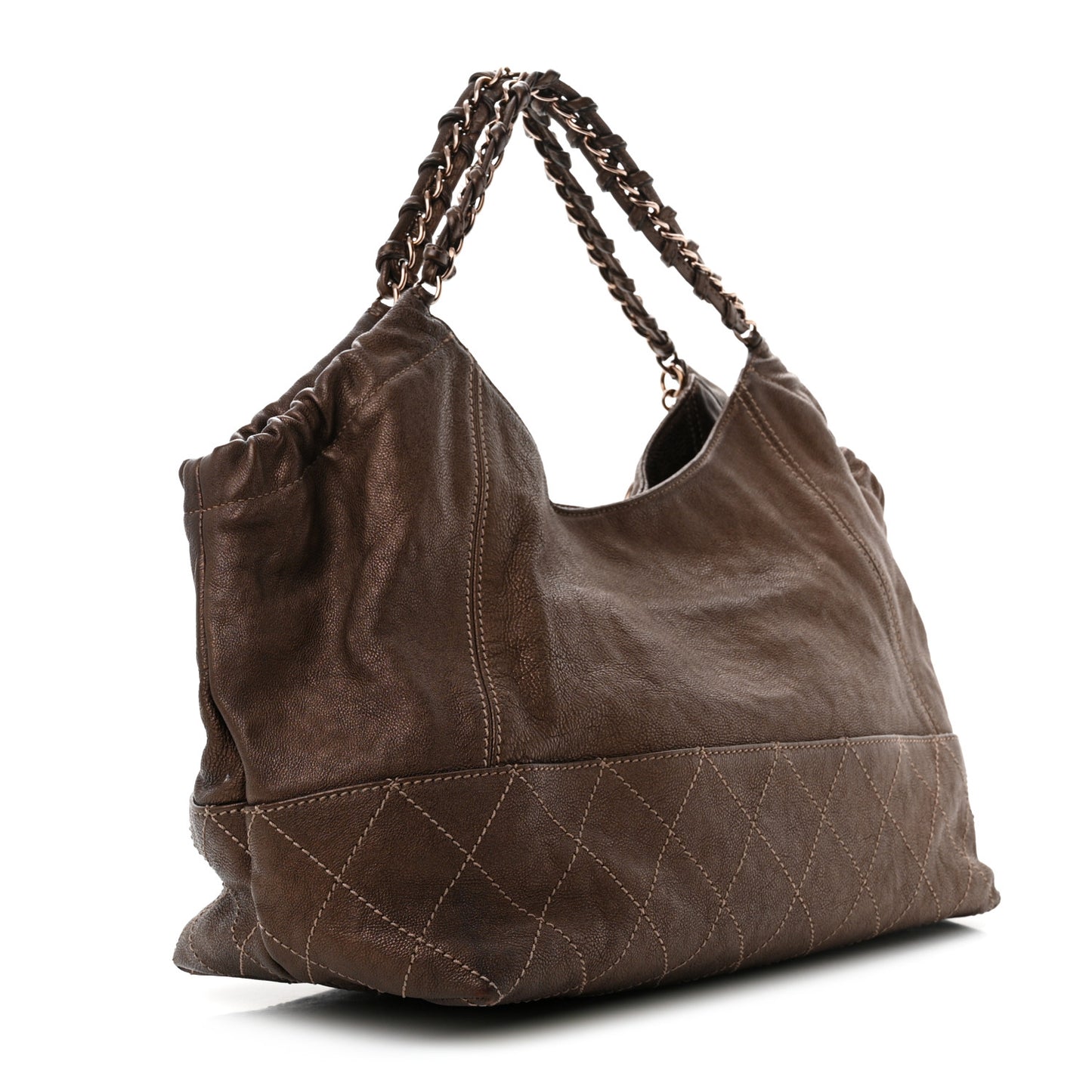 Metallic Calfskin Baby Coco Cabas Bronze