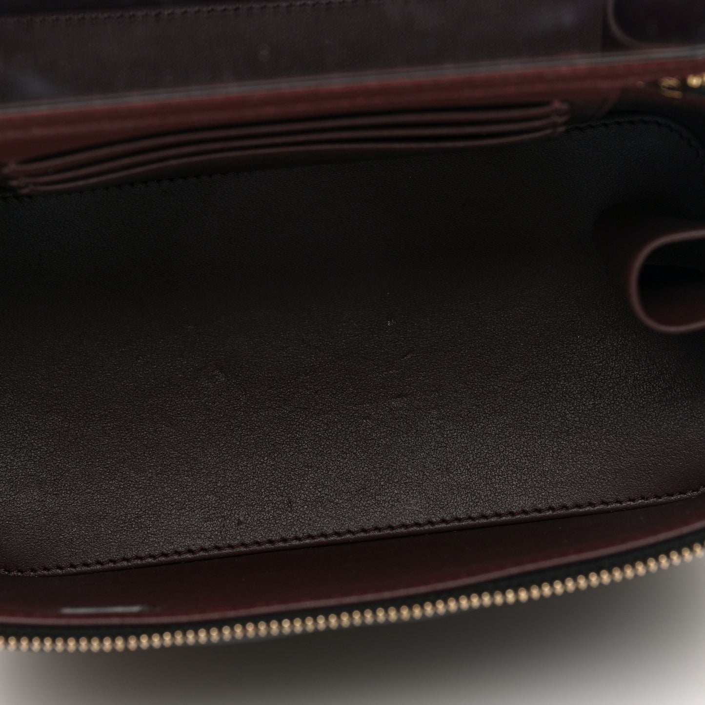 Caviar Quilted Small Vanity Case With Chain Black