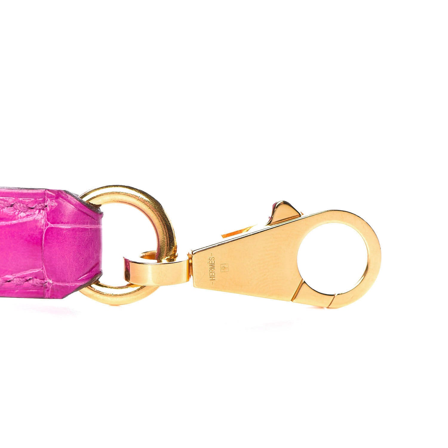 Hermes Shiny Alligator Kelly Sellier 25 Rose Scheherazade 31 of 37