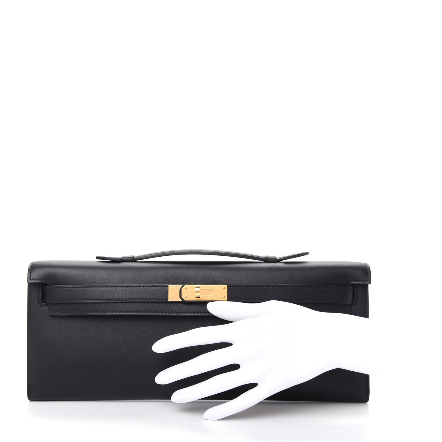 Swift Kelly Cut Clutch Pochette Black