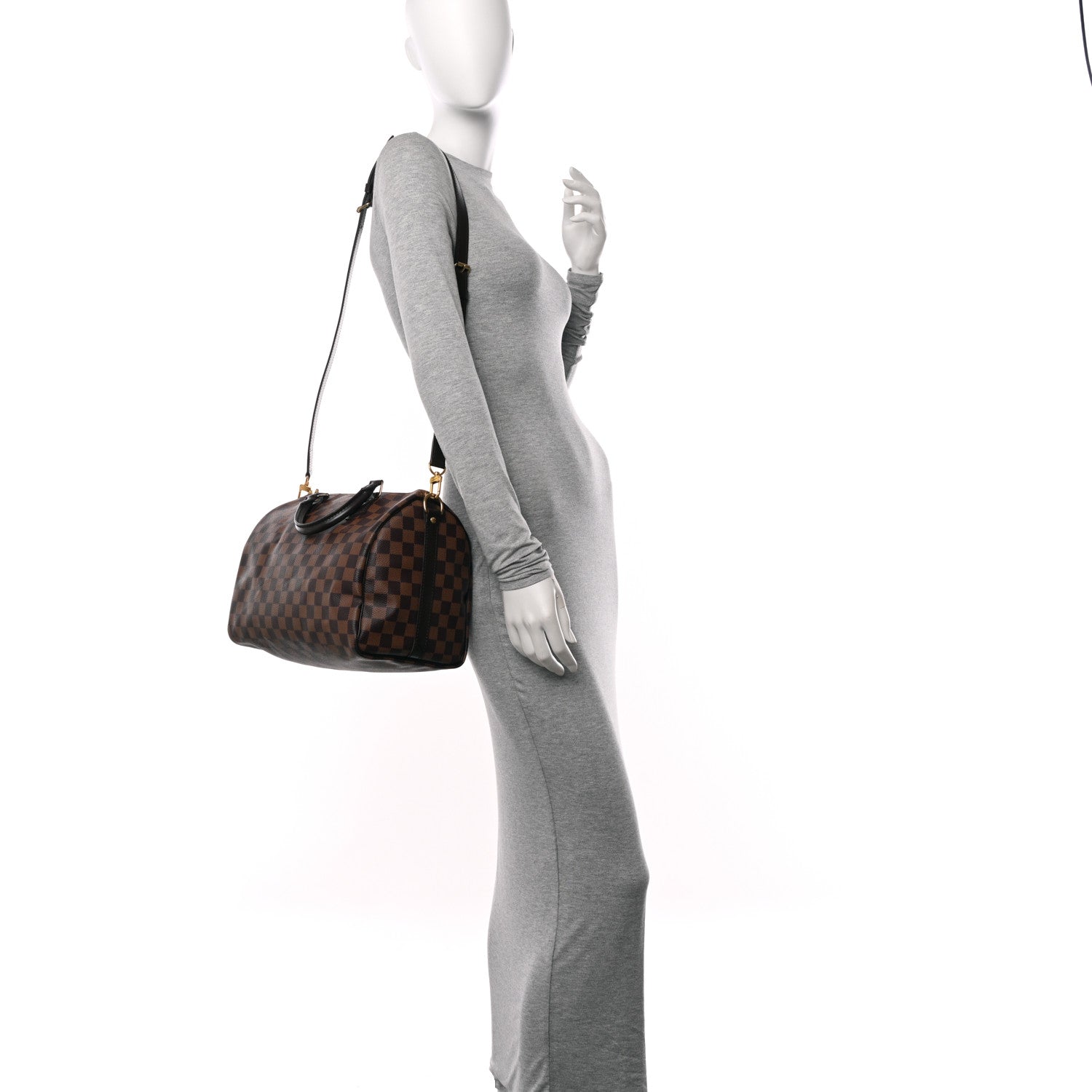 Louis Vuitton Damier Ebene Speedy Bandouliere 30 2 of 12