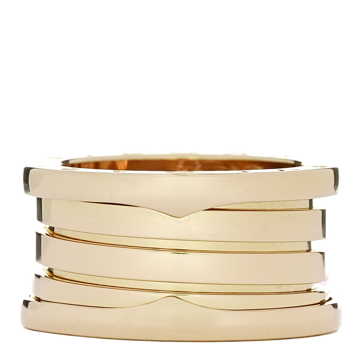Bulgari 18K Yellow Gold B.Zero1 Four-Band Ring 52 6 1 of 6