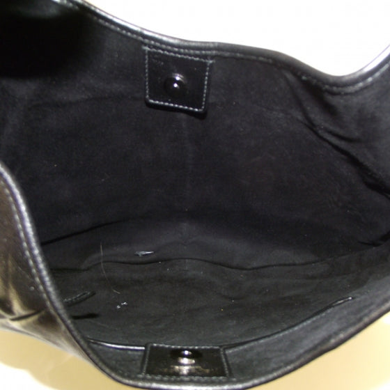 Saint Laurent Leather Mombasa Shoulder Bag Black 6 of 8