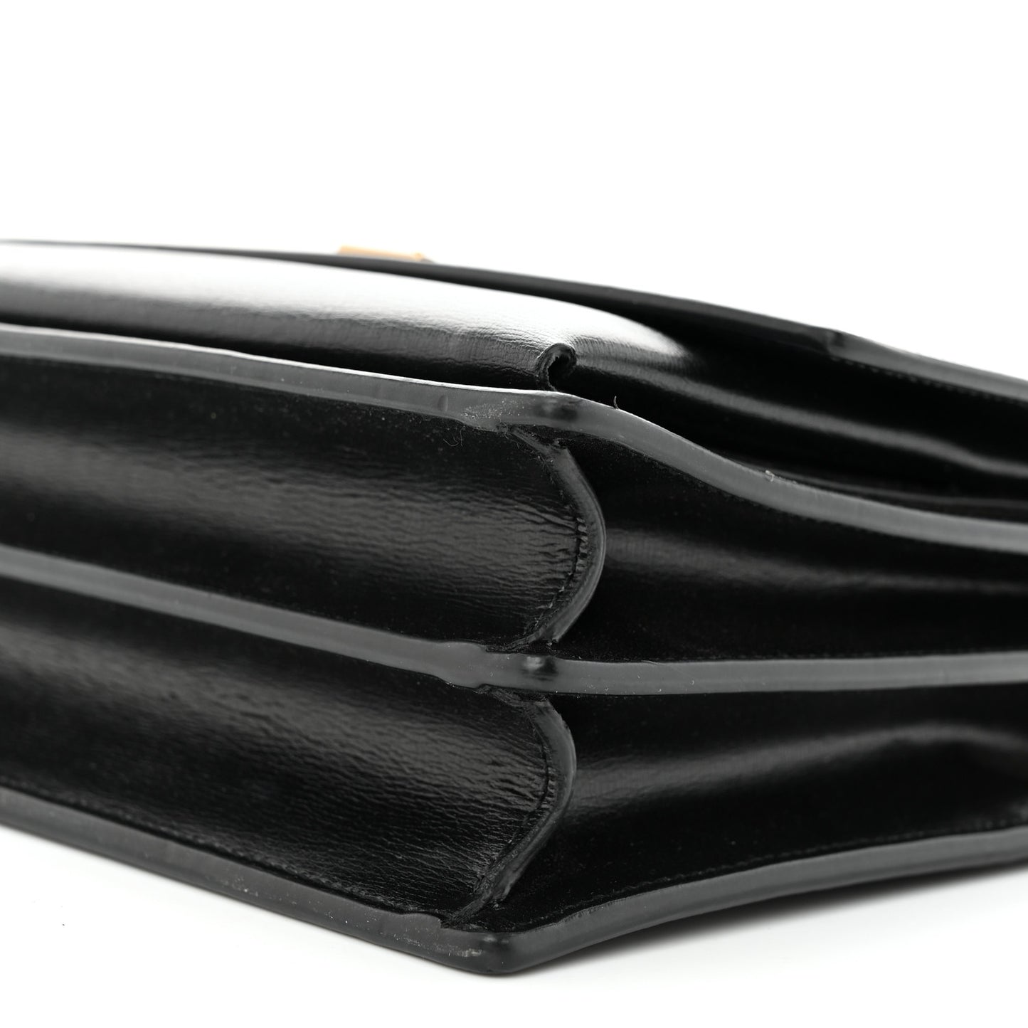 Smooth Calfskin Medium Monogram Sunset Satchel Black
