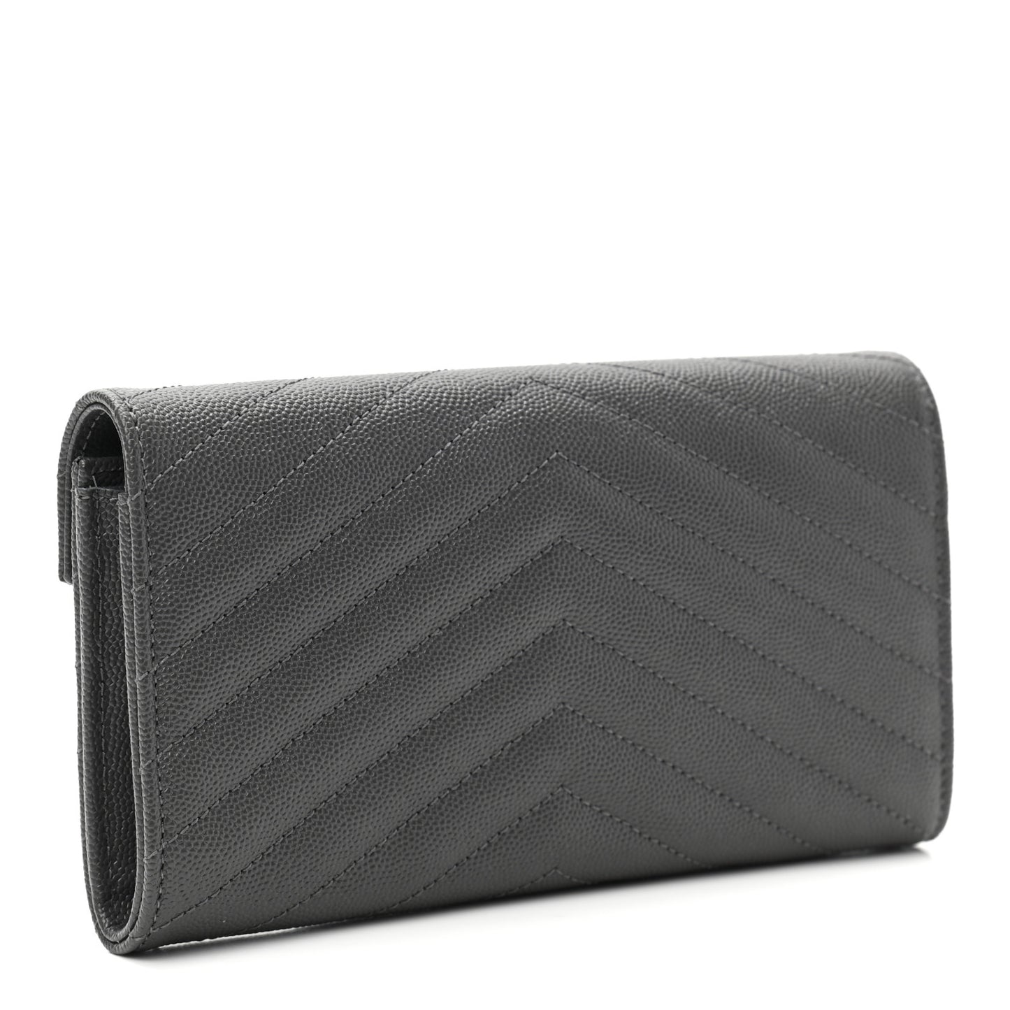 Grain De Poudre Matelasse Chevron Monogram Flap Wallet Storm