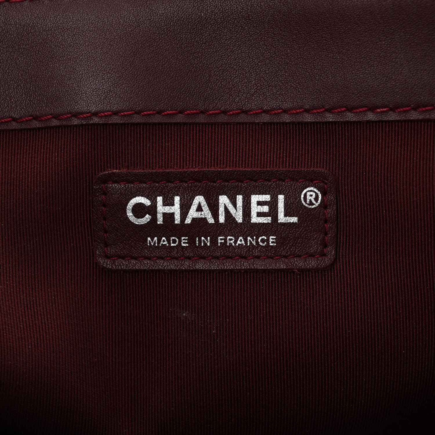 Chanel Patent Large Boy Reverso Flap Burgundy 6 of 14