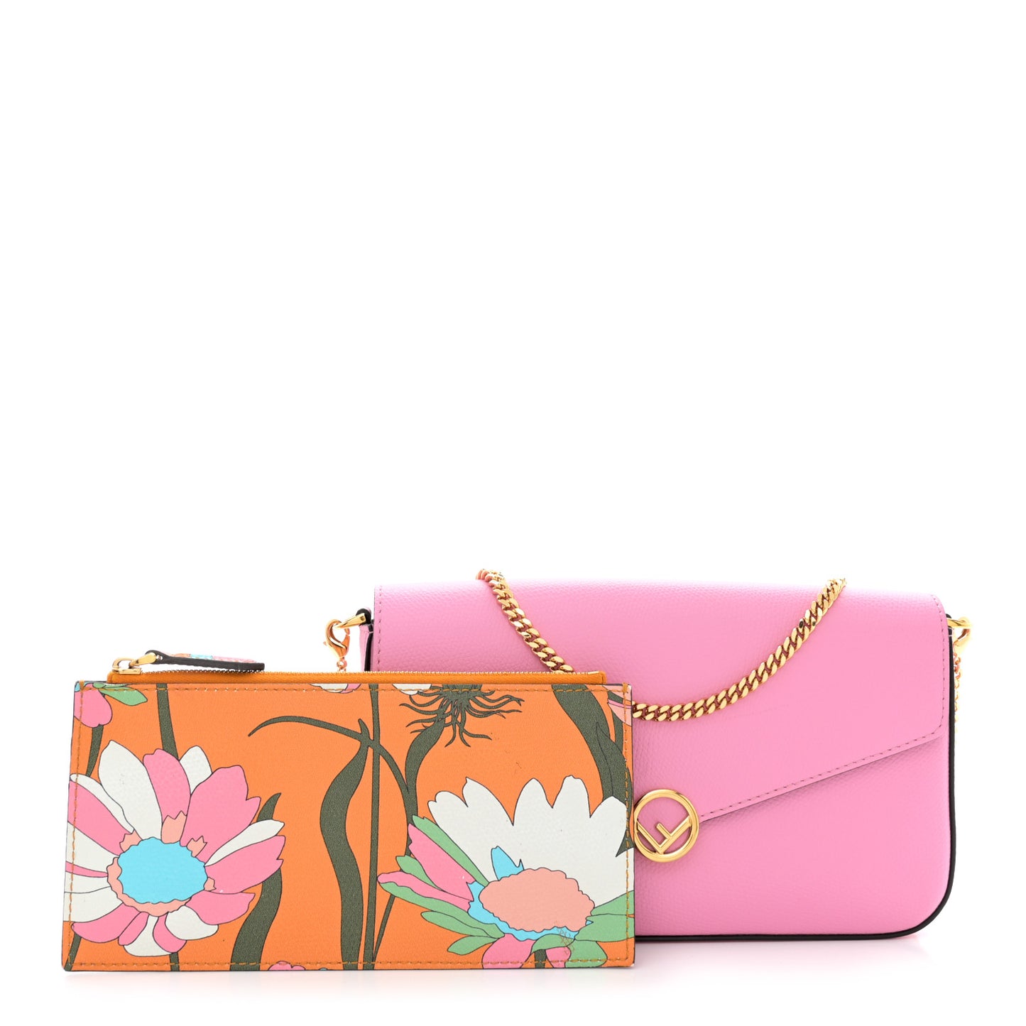 Vitello Cruise F is Fendi Envelope Wallet on Chain with Pouches Lollypop