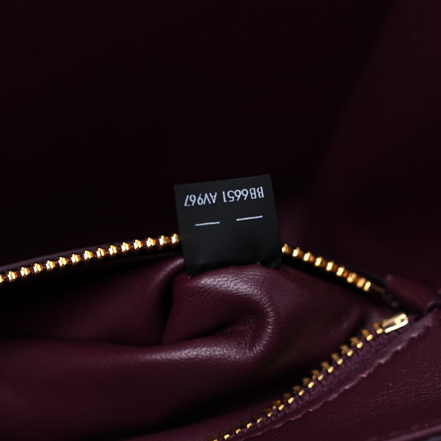 Calfskin Large Devotion Bag Burgundy