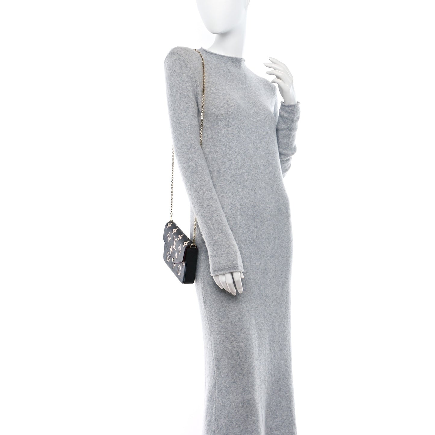 Empreinte Monogram Giant Felicie Pochette Black Beige