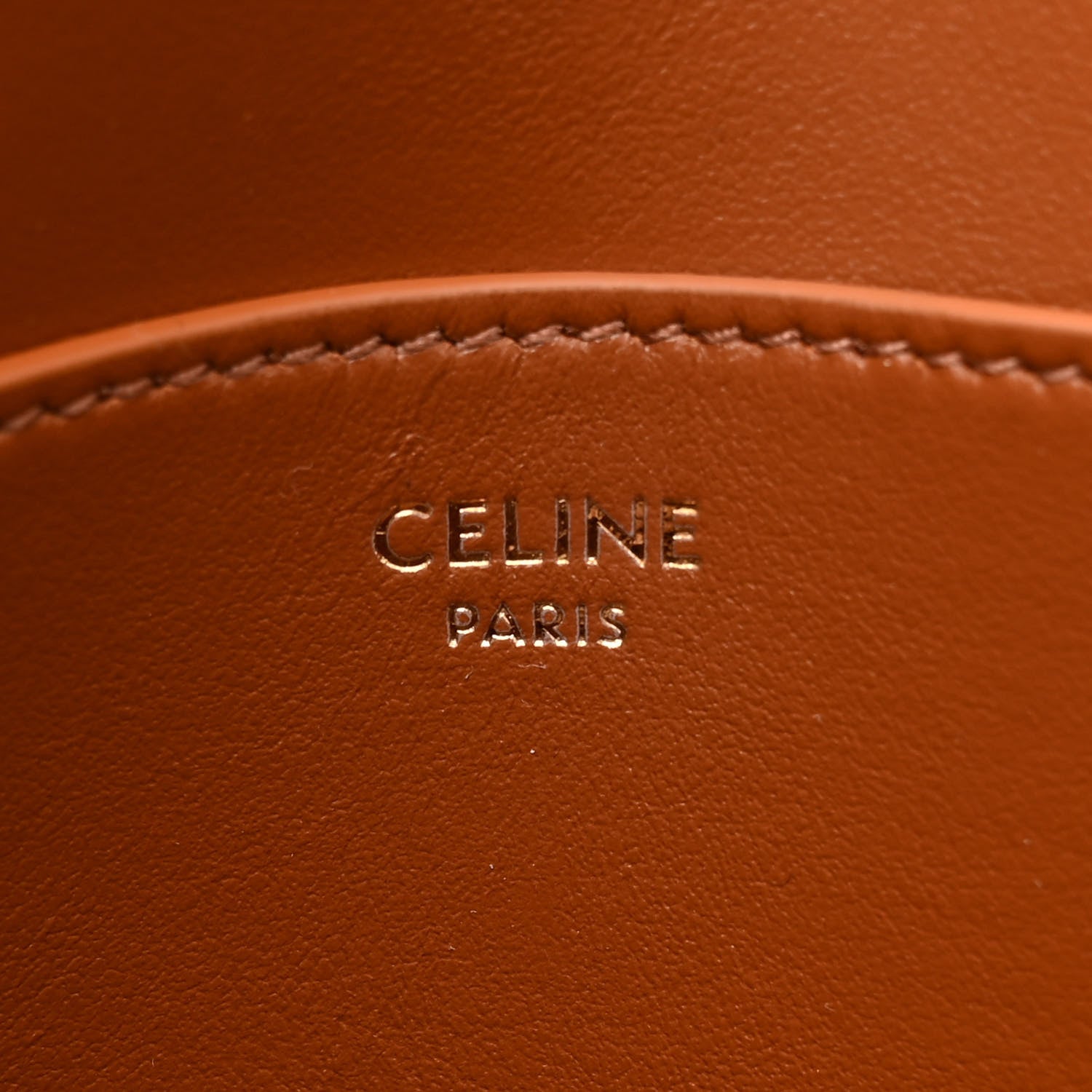 Celine Smooth Calfskin Tabou Clutch On Strap Tan 6 of 10