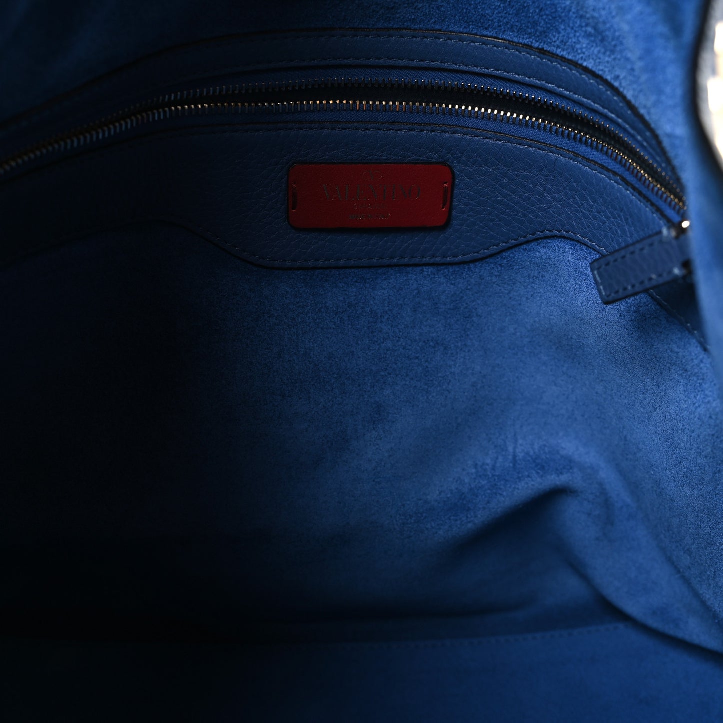 Grained Calfskin Rockstud Shoulder Tote Baltique