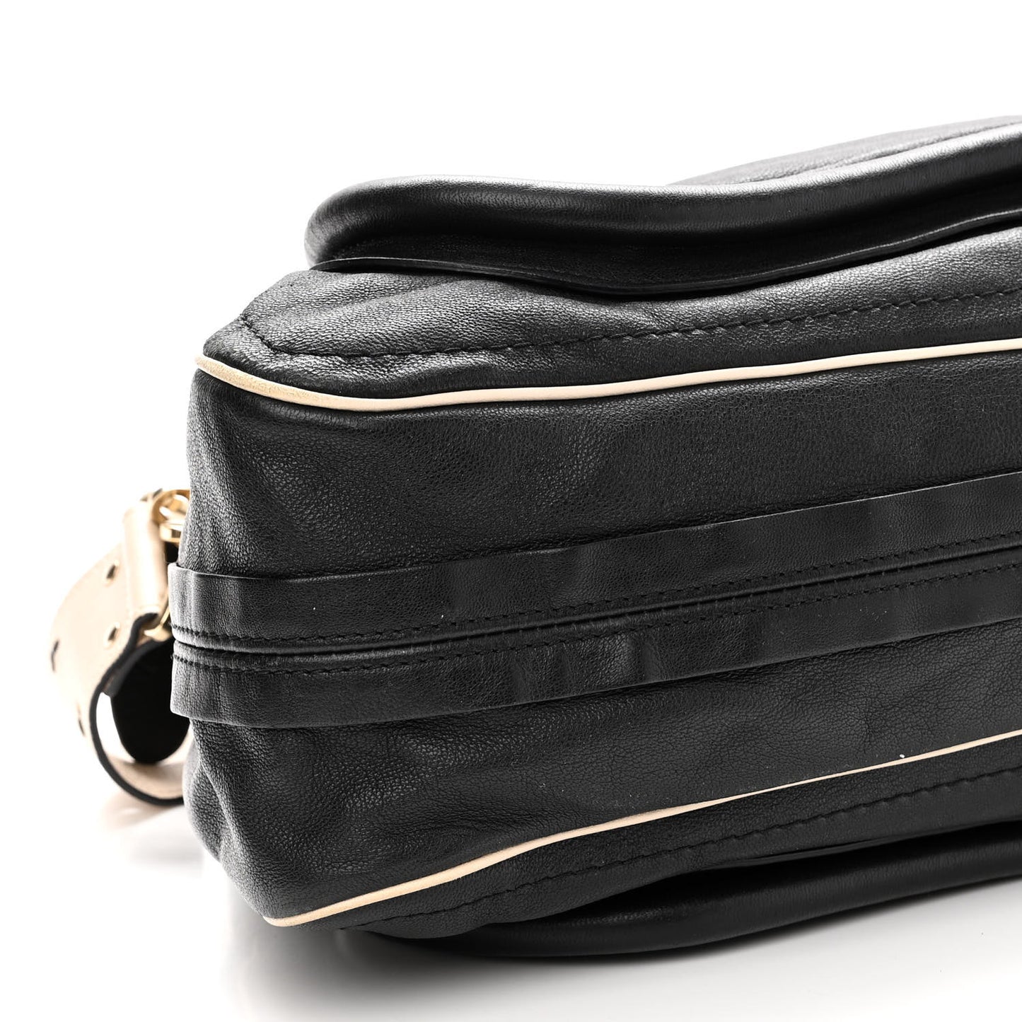 Calfskin Large Military Paraty Black